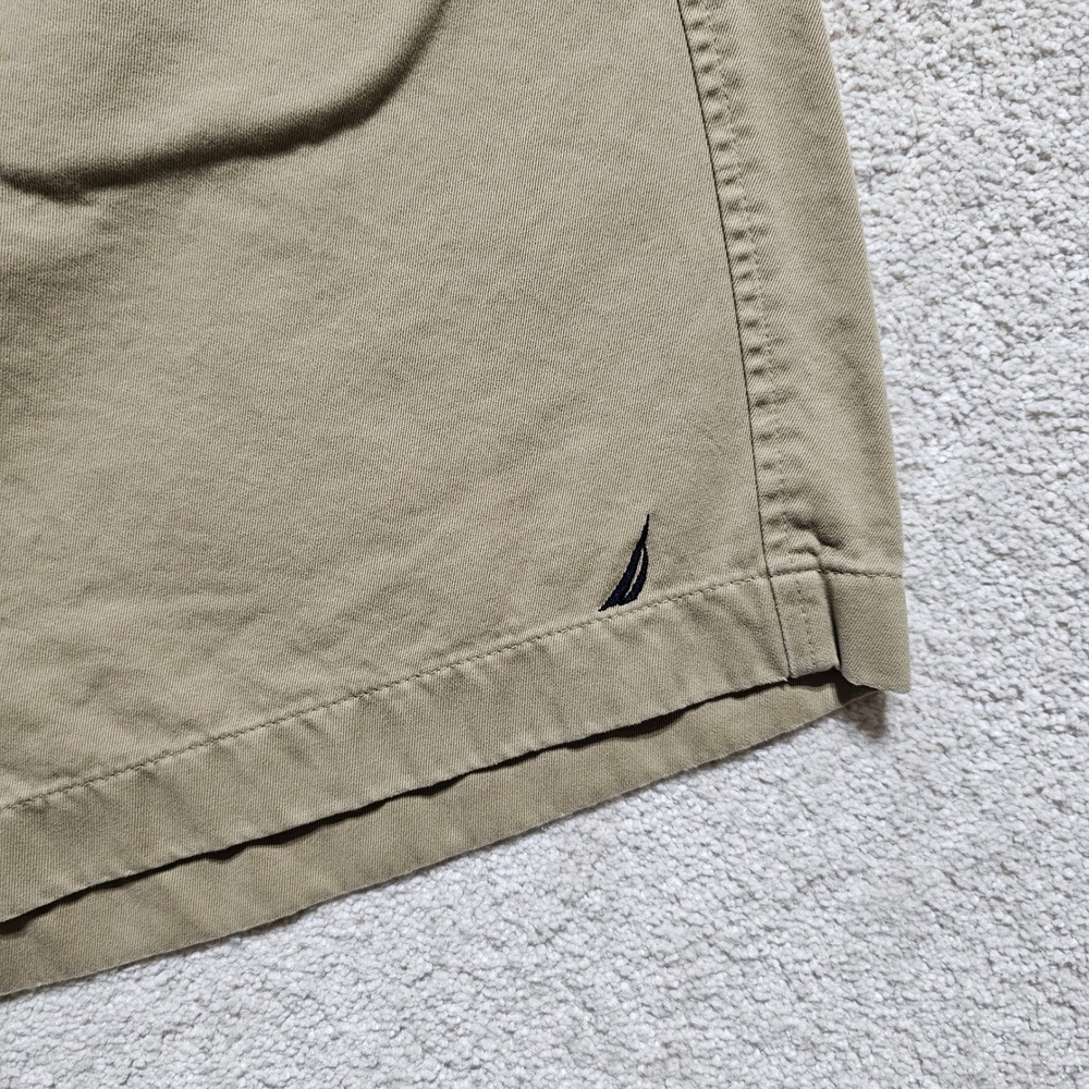 Two Pair‎ Nautica Men's Khaki Shorts Zip Elastic Waist Casual Comfort Summer XXL - Picture 5 of 14